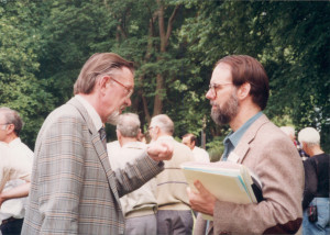Giving a paper in Denmark, 1990